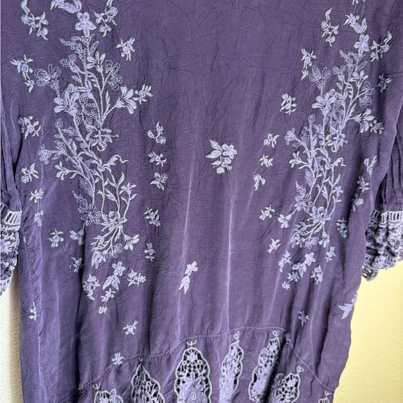 Womens Johnny Was Embroidered Tunic Blouse Size Small - Picture 2 of 7